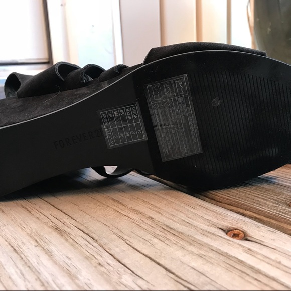 New! Gladiator sandals black suede 10 - Picture 3 of 5